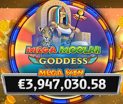 Jackpot record gagnant sur le jeu Mega Moolah Goddess