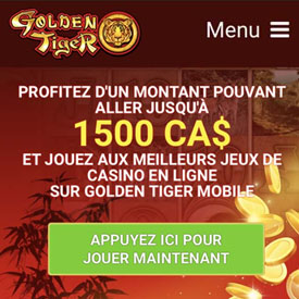 Grand bonus chez Golden Tiger