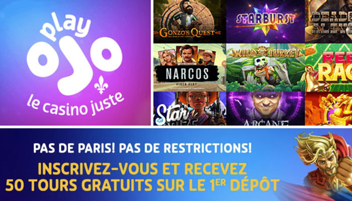 PlayOJO casino fiable au Québec