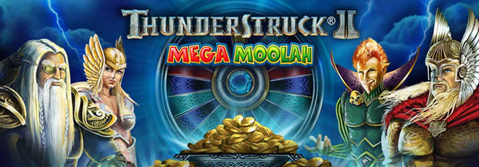 Machine à sous en ligne Mega Moolah Thunderstruck 2