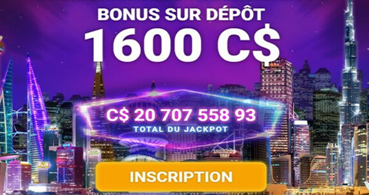 Mega Moolah bonus chez Jackpot City Casino