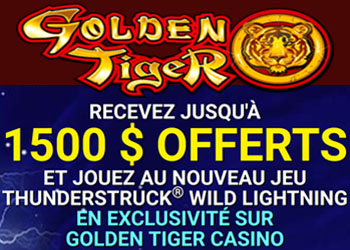 Golden Tiger Casinos Bonus au Québec
