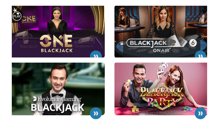 Blackjack live sur Internet